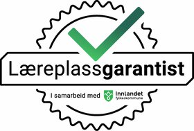 Logo som viser at en bedrift er en læreplassgarantist